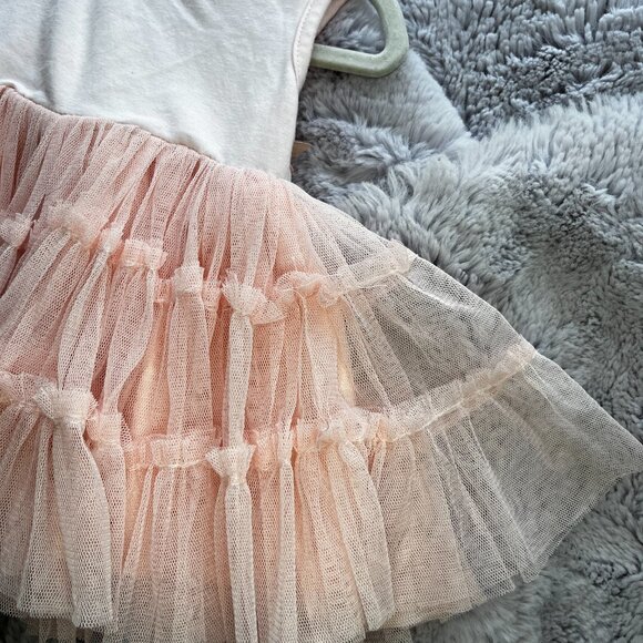 (2 for $15) Popatu Pink Infant Dress with tutu skirt 3M - Picture 5 of 5